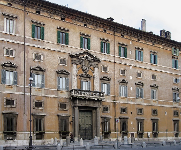 Fachada do Palácio de Borghese | Foto por By Manfred Heyde via Wikimedia Commons