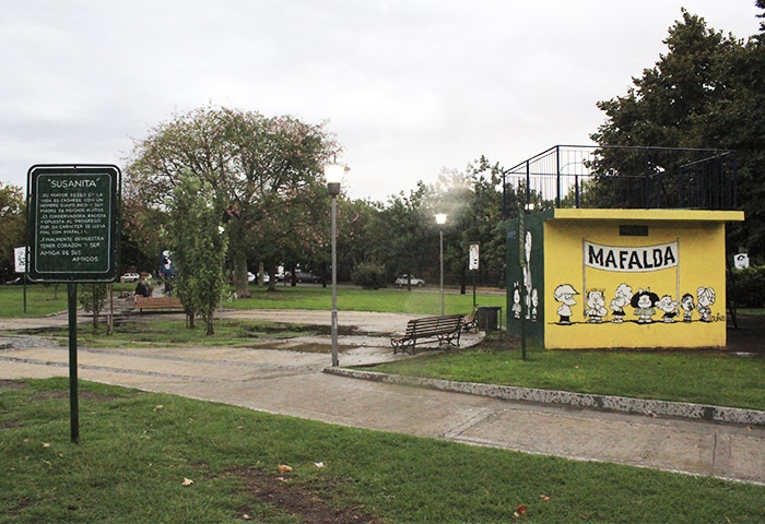 Plaza Mafalda, no bairro Colegiales | Foto por Rogério Tomaz Jr.