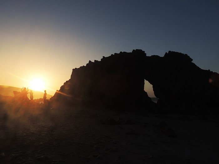 Pôr do sol na Pedra Furada | Foto por Sabrina Levensteinas